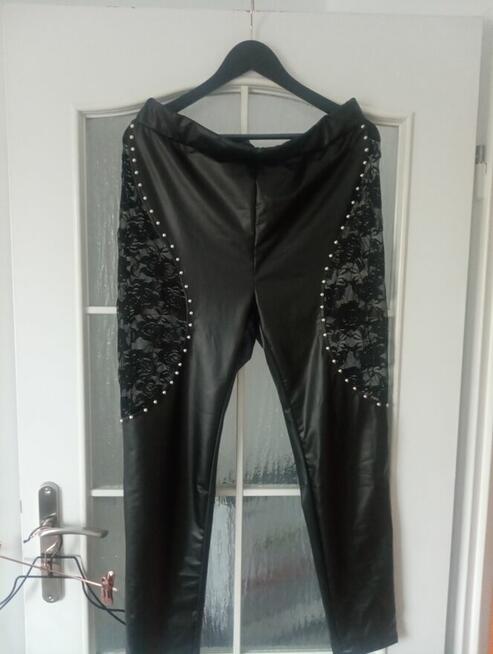 Fantazyjne legginsy lateks, XL