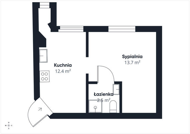 Stylowa kawalerka | Centrum | Pierwszy wynajem