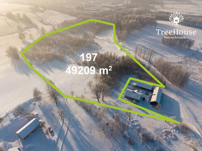 Działka rolna 4,93 ha - Dęby, gm. Górowo Iławeckie