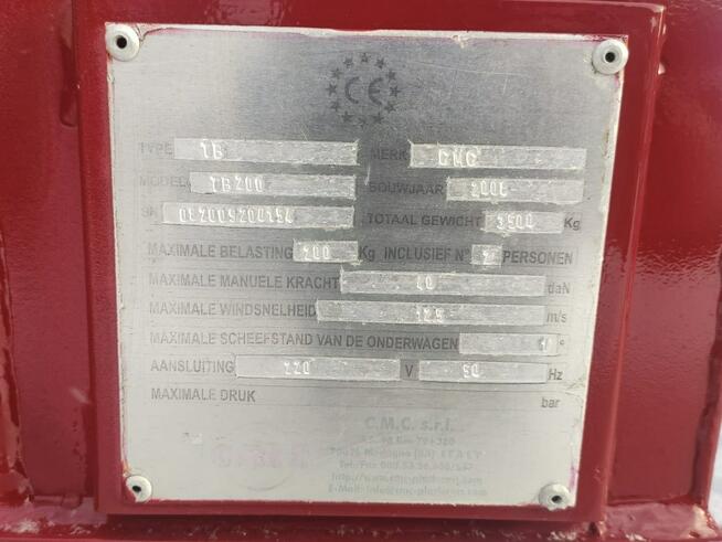 Mercedes Sprinter Podnośnik Koszowy 20m CMC TB200 Zwyżka Ważne UDT Wumag GSR Multitel P7