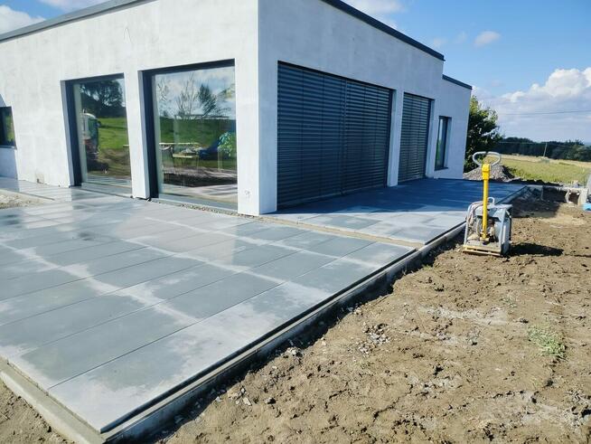 Usługi minikoparką, układanie kostki, drenaże