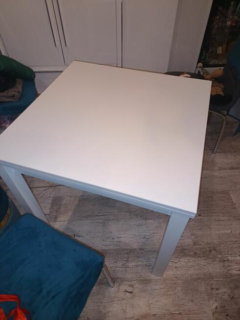 Stół Gracjan 80(160)x80 biały stan bdb