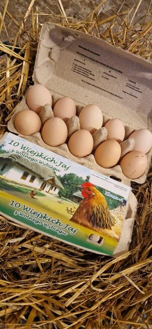 Jaja wiejskie z wolnego wybiegu
