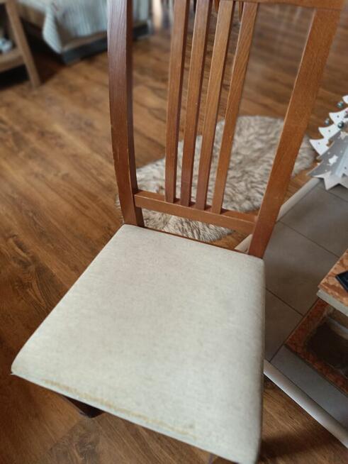 Stół rozkładany drewniany 8 krzeseł + 1 krzesło gratis