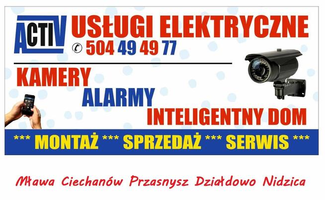 Montaż Instalacji elektrycznej, Smart Home elektryk Przasnysz