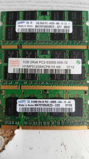 Pamięć Ram PC Laptop + Dysk Twardy + Karta WI-FI 30 Elementów