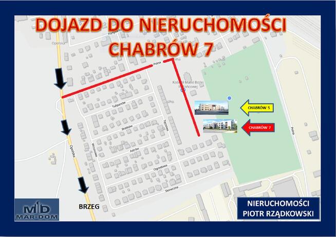 Oława ulica Chabrów 3 pokoje-IIp-49,20m2-balkon