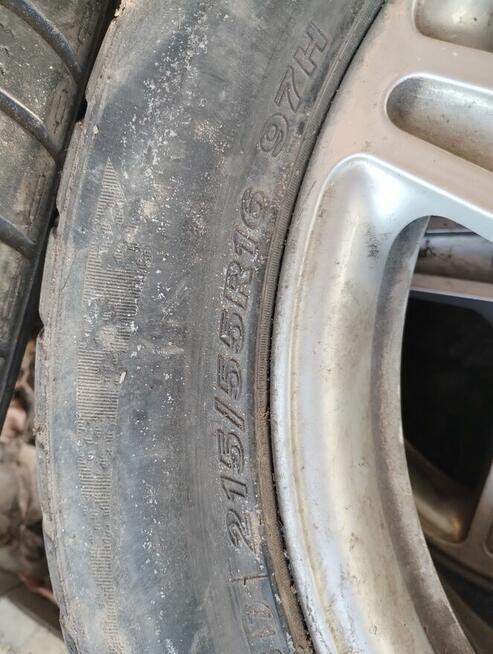 Felgi aluminiowe 16 5x112 opony zimowe 400pln Audi orginalne