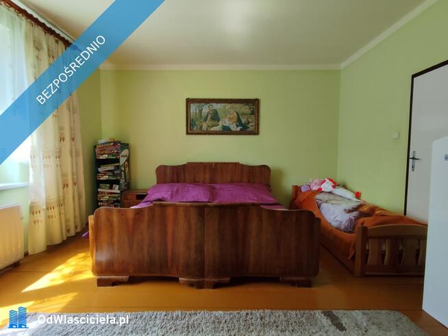 Dom z cegły z dużą działką + budynki gospodarcze