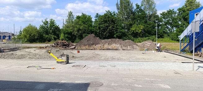 Usługi koparko ładowarką, usługi brukarskie, roboty ziemne