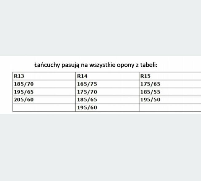 Oddam za darmo łańcuchy śniegowe