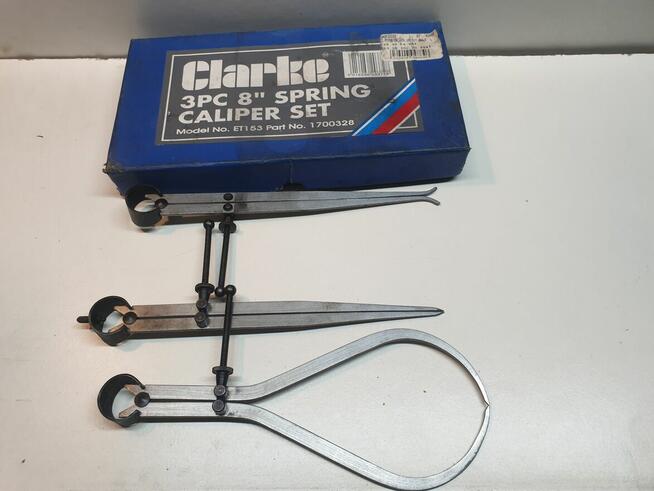 Cyrkle i macka ślusarska do trasowania z blokadą śrubą spręż