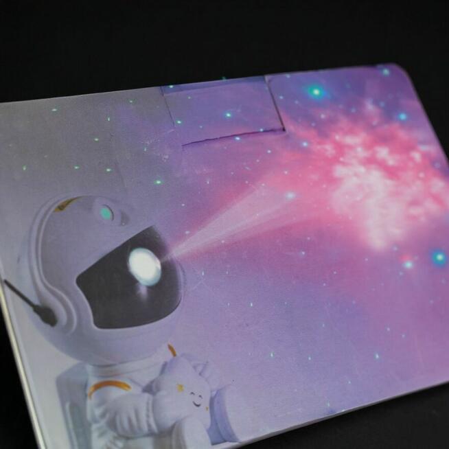 Projektor gwiazd astronauta lampka nocna galaxy LED NOWA