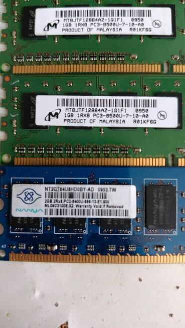 Pamięć Ram PC Laptop + Dysk Twardy + Karta WI-FI 30 Elementów