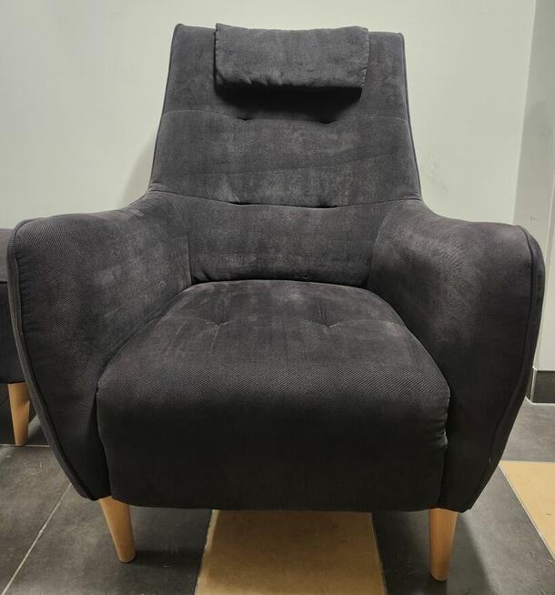 fotel z podnóżkiem agata meble