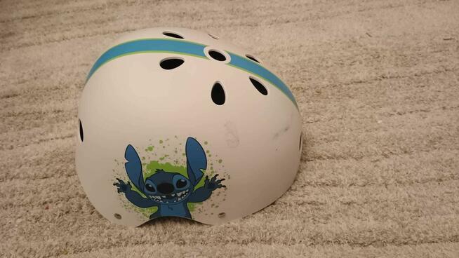 Kask Dziecięcy Disney biały Lilo Stitch Kask r.53-57
