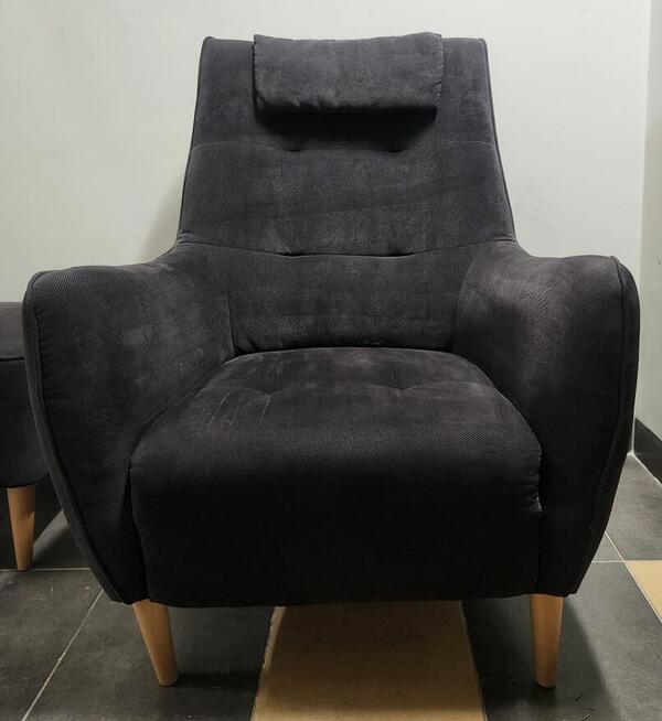 fotel z podnóżkiem agata meble