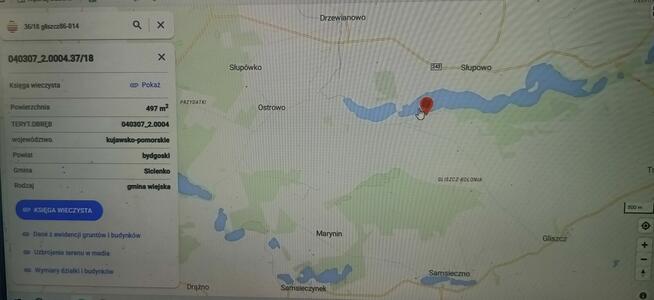 Działka z kw nad jeziorem