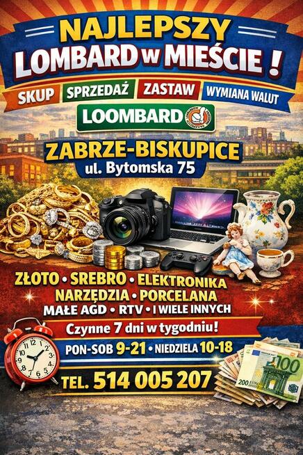 Nowo otwarty, najlepszy Lombard w Zabrzu i okolicach !