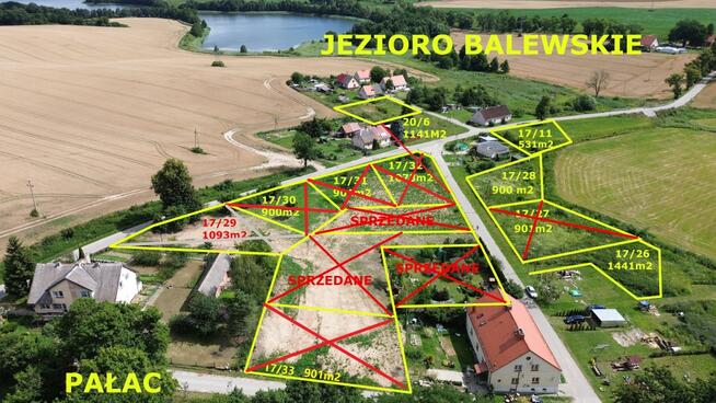 UZBROJONA Działka budowlana nad jeziorem Balewo