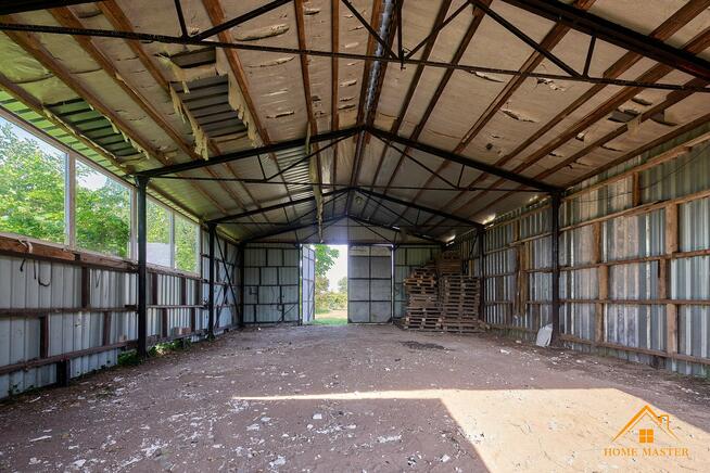 Dom z halą warsztatowo-garażową przy S7