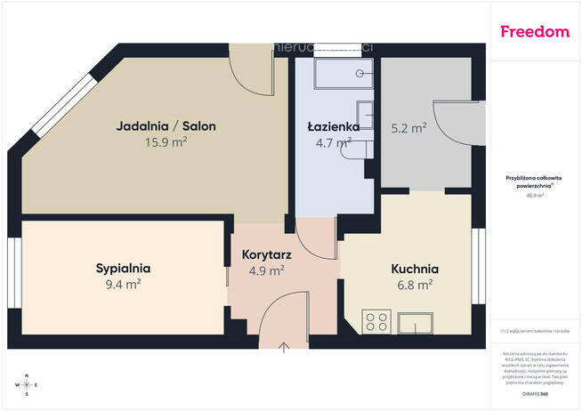 Bezczynszowe, 3 pokojowe mieszkanie z ogrodem