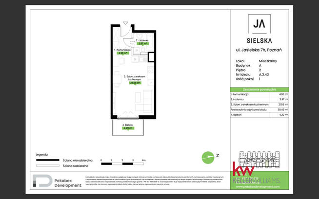 Mieszkanie Poznań gm. Poznań-Jeżyce Podolany, Jasielska