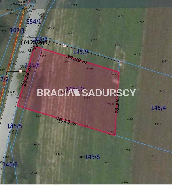 Działka budowlana Maciejowice gm. Kocmyrzów-Luborzyca