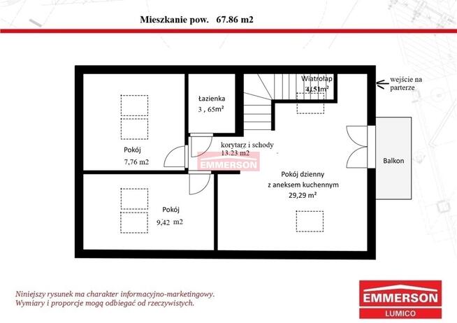 Nowe -3 pokojowe- 68 m2 - Niepołomice