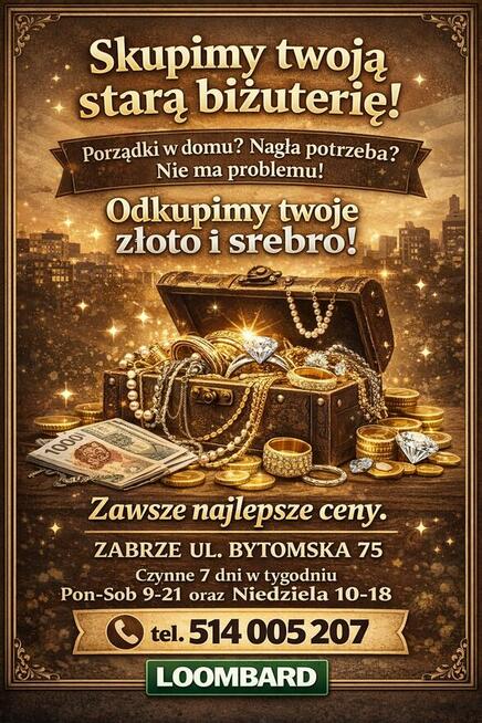Nowo otwarty, najlepszy Lombard w Zabrzu i okolicach !