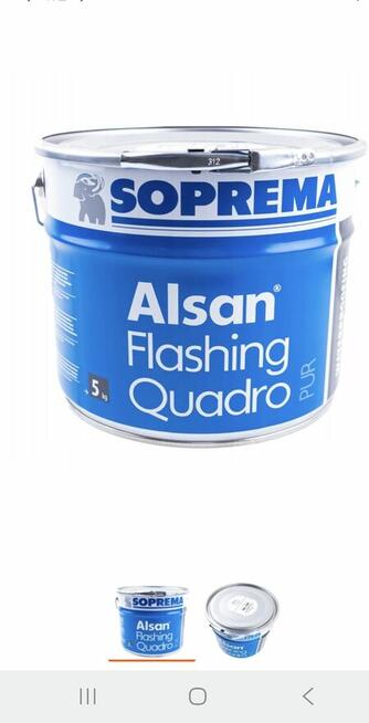 Żywica dekarska Alsan quadro.