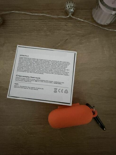 Słuchawki dokanałowe APPLE AirPods Pro 3 ANC Biały