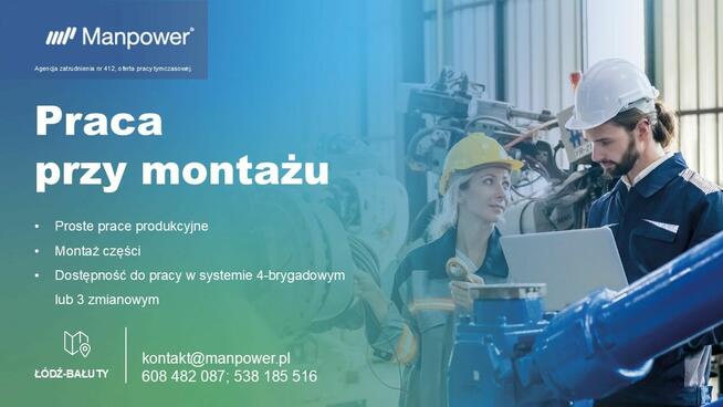 wolne ETATY przy montażu Łódź Teofilów