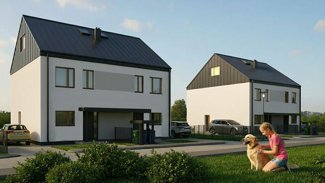 Segment w zabudowie bliźniaczej 129 m² DZIAŁKA 500m2 gm. Iza