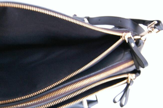 Aspinal of London Brook Street Bag czarna torebka skórzana