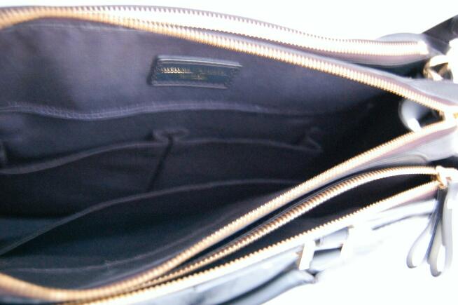 Aspinal of London Brook Street Bag czarna torebka skórzana