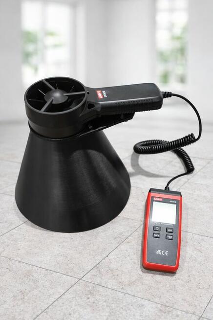 Lej, Kołnierz anenomierza firmy UNI-T UT363S / Rekuperacja