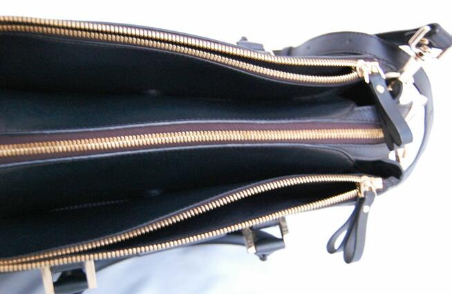 Aspinal of London Brook Street Bag czarna torebka skórzana