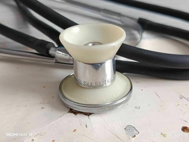 Stetoskop Dwu funkcyjny Polski Lata 80 + Etui