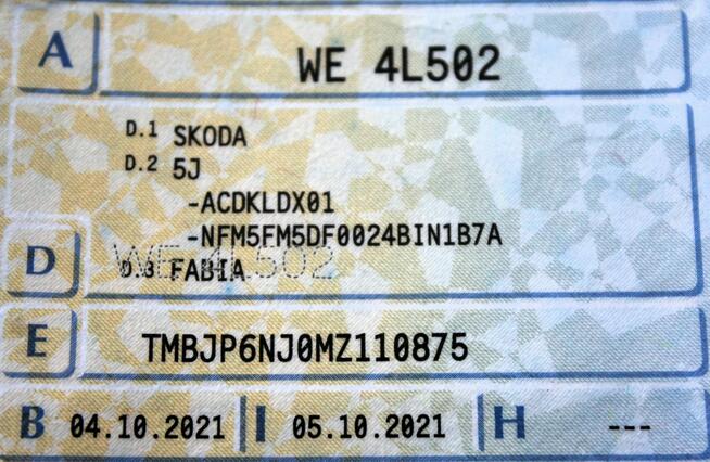 Škoda Fabia Ambition Gwarancja FV23% SalonPL 1.0TSI 95KM Parktronic LED Bluetooth