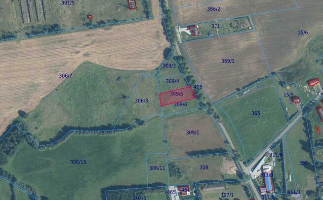 Działka budowlana Czernin gm. Dygowo, Czernin