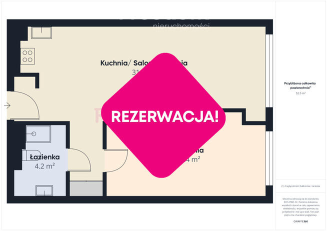 2-pokojowe mieszkanie na 2 piętrze os. Wolność