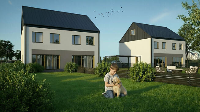 Segment w zabudowie bliźniaczej 129 m² DZIAŁKA 500m2 gm. Iza