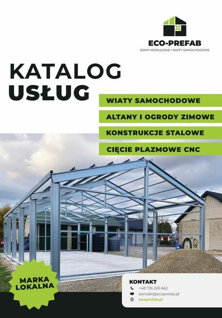Hale stalowe, konstrukcje stalowe, wiaty i garaże