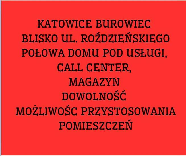 Katowice powierzchnia magazynowa, usługi biura BEZ PROWIZJI