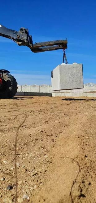 Bloki betonowe typu LEGO mury oporowe boksy zasieki