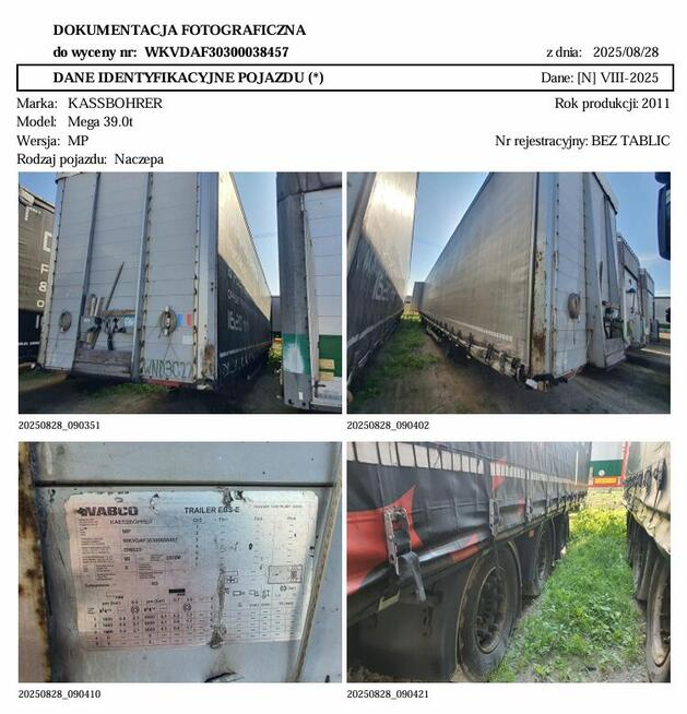 Naczepa Kassbohrer – 2011 r.