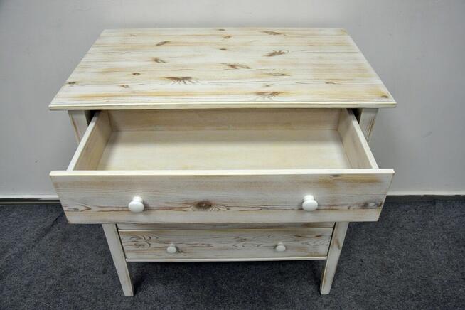 komoda z szufladami z drewna sosnowego - jak nowa