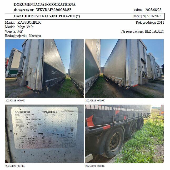 Naczepa Kässbohrer Mega 39.0t - 2011 r.