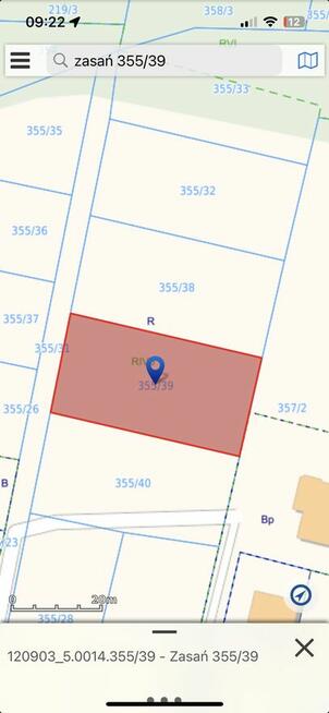 Sprzedam działkę budowlaną z mediami 10ar Zasań